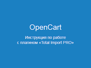 Подробная инструкция по работе с плагином «Total Import PRO» в OpenCart. Часть 2